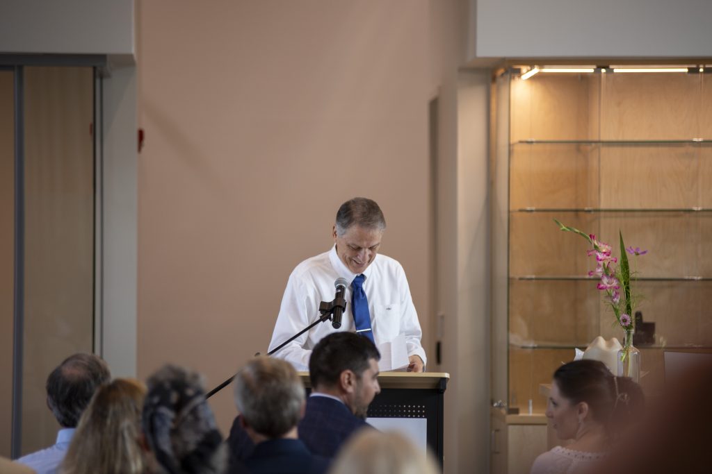 Senator Bryant Richardson​ speaking at The Mill Seaford on July 15, 2026 for the Ribbon Cutting Ceremony.